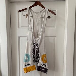 Louis Garneau Women's Cycling Bib Shorts - White and Yellow